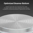 SUNHOUSE 5 Quart Stainless Steel Steamer Insert – Multi-Purpose Soup & Food - Image 6