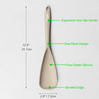Silicone Spatula Spoon, Seamless Design, Safe - Image 2