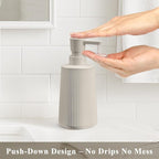 Beige 2 Pack Hand Soap Dispensers Set - Image 2