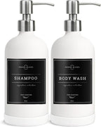 Vine Creations White Glass Soap Dispenser, 2 Pack Kitchen Soap Dispenser Set - Image 7