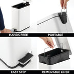 mDesign Pedal Bin — Waste Bin - Image 3