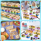 LemonRoad Mini Loaf Pan with Lids and Spoons, Candy Colors, 240 Sets - Image 5