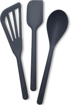 GreenPan Silicone 3 Piece Cooking Utensil Set, Fish Turner, Mixing Spatula by GreenPan