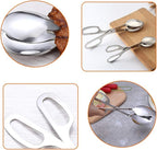2 PACK Buffet Tongs, Stainless Steel Salad Tongs, Serving Tongs - Image 6