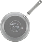 Rachael Ray Brights Nonstick Cookware Pots and Pans Set, 14 Piece, Sea Salt Gray - Image 9