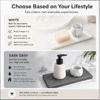 2PCS Water Absorbing Stone Drying Tray Mat - Image 9