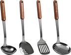 FJNATINH Stainless Steel Wok Spatula, Slotted Spatulas, Skimmer Ladle Tool Set by HOMEKITCHENTOOL