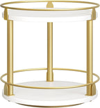 YATINEY Lazy Susan Organizer, Rotating Spice Rack, 2 Tier Spice Turntable by Yatiney