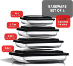 Nestl 8pc Glass Baking Dishes for Oven, Glass Food Storage Containers - Image 9