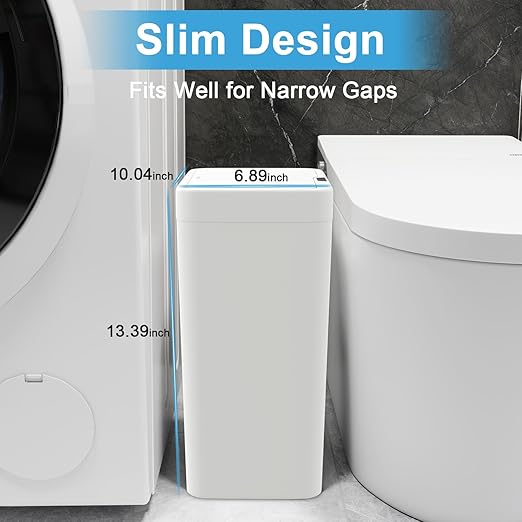 Naisu 2 Pack 4 Gal Bathroom Trash Can - Image 3