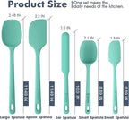 ChefAide 5 Pieces Silicone Spatula Set, Food Grade Rubber Spatula, Upgrade - Image 2