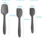 Silicone Spatula 3‑Piece Set Heat Resistant 600°F Non‑Stick Rubber Spatulas - Image 2