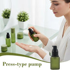 1PCS 60ML/2OZ Empty Refillable Green Frosted Glass Bottles - Image 5