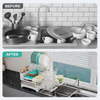 2 Tier Large Dish Drying Rack - Image 6