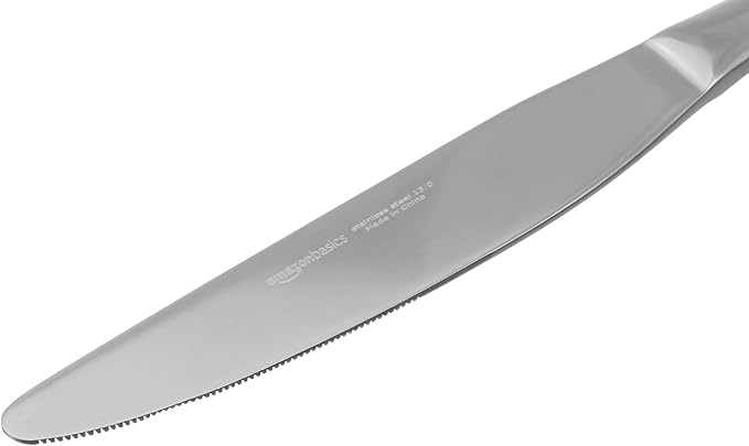 Amazon Basics Stainless Steel Dinner Knives - Image 2