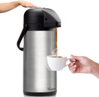 Coffee Carafe for Keeping Hot - 102oz/3L Airpot Coffee Dispenser - Insulated by Vondior
