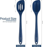 HOTEC 446°F Heat Resistant Silicone Cooking Spoon Spatula, BPA Free Large - Image 2
