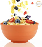 Wrova Wheat Straw Bowls Set 60 OZ Unbreakable Large Cereal Bowls Set of 6 - Image 6