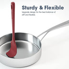 ChefAide 5 Pieces Silicone Spatula Set, Food Grade Rubber Spatula, Upgrade - Image 4