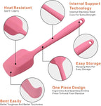 Silicone Spatulas Set, Rubber Spoon Spatula Heat Resistant Spoonula One Piece - Image 4