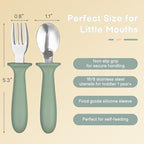 Eascrozn 6 Pack Toddler Utensils, kids Silverware - Image 2
