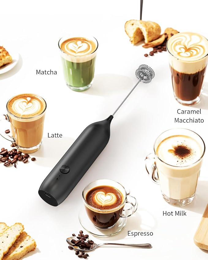 CIRCLE JOY Rechargeable Milk Frother Handheld - Image 7