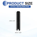 MECCANIXITY 120Pcs Slotted Split Roll Pins 4/25 Inch Dia. 4/5 Inch Length 65Mn - Image 2