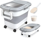 Komzon Rice Storage Container, Collapsible Airtight Food Storage Containers by Komzon