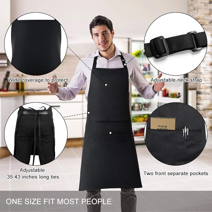Jubatus 12 Pack Bib Aprons - Image 2