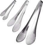 MSY BIGSUNNY Chef Kitchen Tongs Stainless Steel Food Serving Tongs Set Buffet by MSYBIGSUNNY