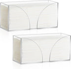2PCS Paper Towel Dispenser Countertop Acrylic Clear Paper Towel Holder by AFOROEOA