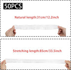 50 Pcs Extra Large Bowl Covers Fits Bowls Up to 17" Stretch Reusable Plate - Image 2