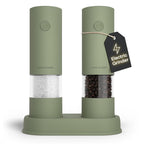 LARS NYSØM Electric Salt and Pepper Grinder Set I Automatic Salt and Pepper by LN