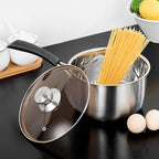 TeamFar Saucepan with Lid, 2 qt Sauce Cooking Pot Milk Pan Stainless Steel - Image 5