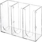 Acrylic Coffee Cup and Lid Storage Organizer, 3 Compartment Disposable Paper by Suwimut