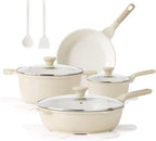 SENSARTE Nonstick Ceramic Cookware Set Large-Size 13-Piece, Healthy Pots and by SENSARTE