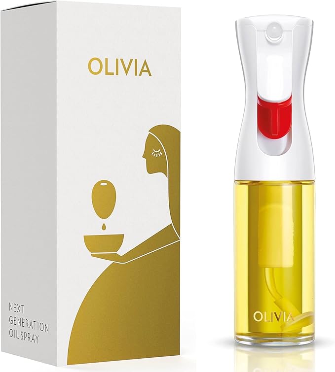 OLIVIA SIGNATURE Advanced Kitchen Oil Sprayer Technology, Fine Mist & Portion by Flairosol