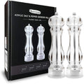salt and pepper grinder mill set refillable large, the best transparent acrylic by Kaiciuss