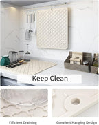 AMOAMI-Dish Drying Mats for Kitchen Counter-Silicone Dish Drying Mat-Kitchen - Image 2