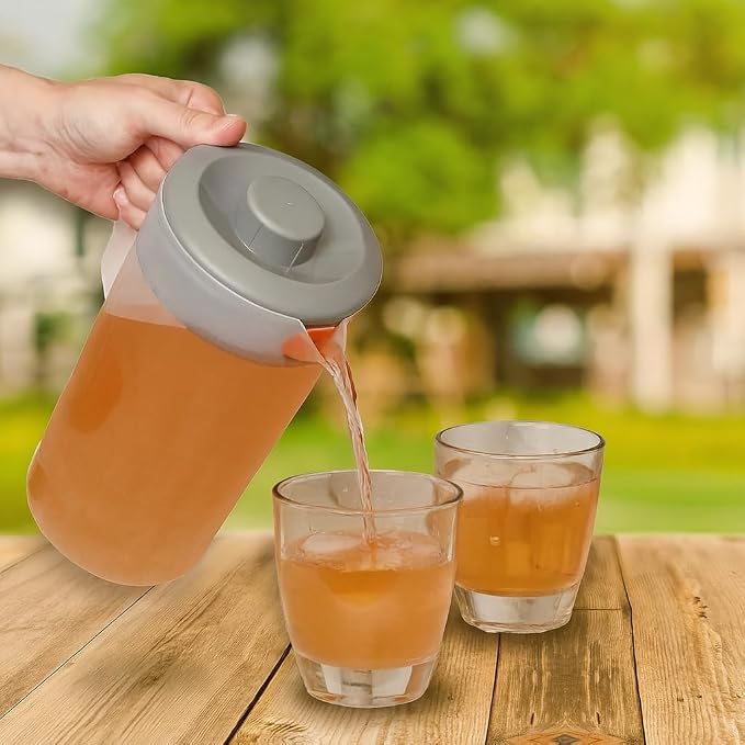 Water Pitcher with Lid 1 Gallon Pitcher, Freezer/Dishwasher Safe, BPA Free & - Image 6