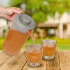 Water Pitcher with Lid 1 Gallon Pitcher, Freezer/Dishwasher Safe, BPA Free & - Image 6