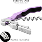 HYZ 2-Pack Wine Opener Waiter Corkscrew, Professional Wine Key - Image 6