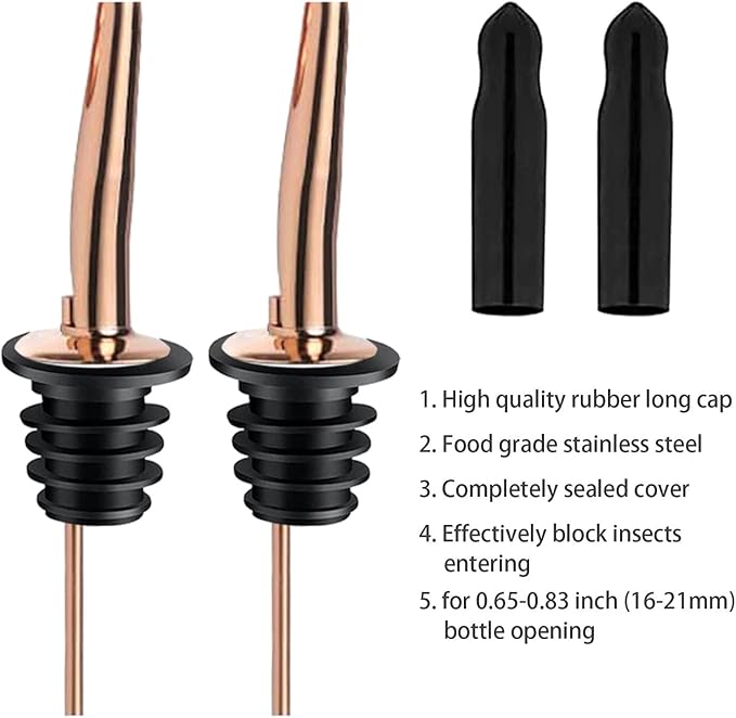Pafusen 12 Pack Liquor Bottle Pourers, Liquor Pour Spout - Image 2