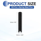 MECCANIXITY 120Pcs Slotted Split Roll Pins 3/25 Inch Dia. 4/5 Inch Length 65Mn - Image 2