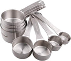 Measuring Cup Set of 8, 18/8 Stainless Steel Measuring Cups - Image 3