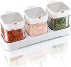 Mlici 8.6 oz Condiments Container Seasoning Jars, Kitchen Spicy Jars by Mlici