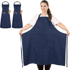 2 Pcs Plus Size Chef Apron, Unisex Professional Apron by FunChaos