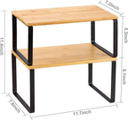 NEX Kitchen Cabinet and Counter Shelf Organizer, Stackable & Expandable - Image 3