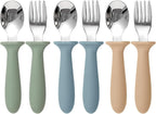 Eascrozn Toddler Utensils, 6 Pack kids Silverware Set by Eascrozn