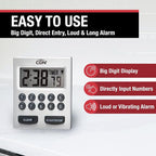 CDN Direct Entry 2- Alarm Digital Kitchen Timer | Counts Up & Down, 10 Hours by - Image 4
